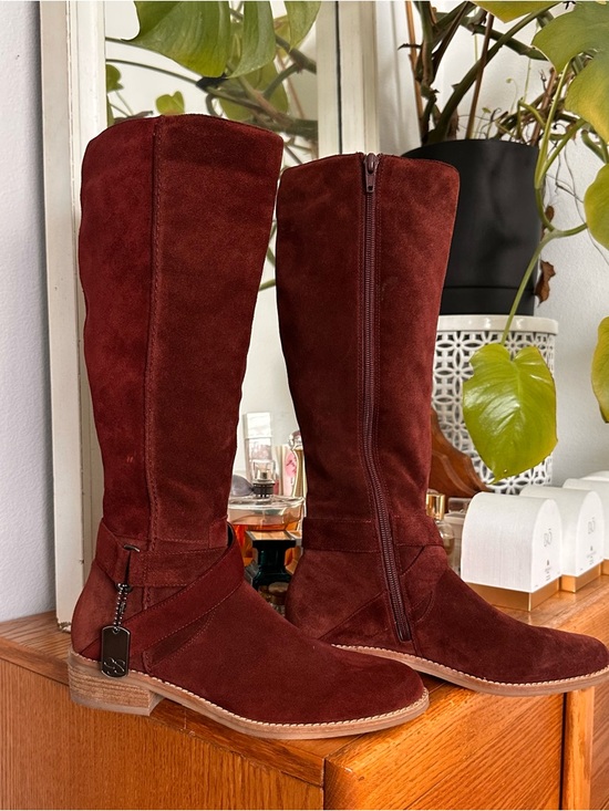 Jessica Simpson Shoes - Jessica Simpson Women's Tall Suede Riding Boots in Deep Burgundy
